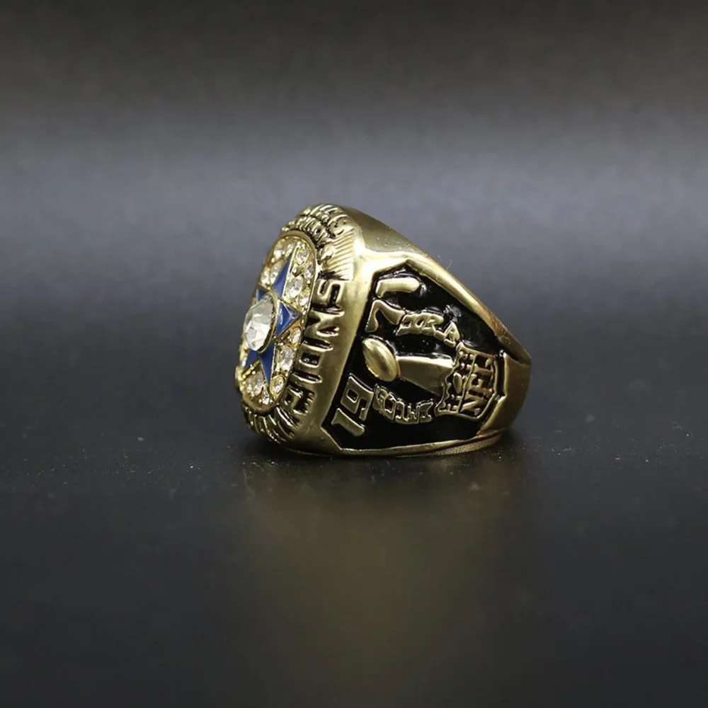 Dallas Cowboys Fan ‎ Edition 1971 Championship Super Bowl Ring Gold